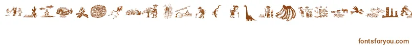 XiloCordelLiteratureI Font – Brown Fonts on White Background
