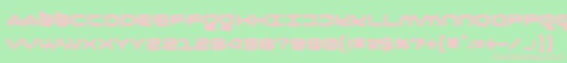 Olirn Font – Pink Fonts on Green Background