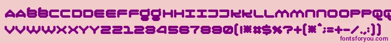 Olirn Font – Purple Fonts on Pink Background