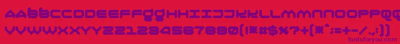 Olirn Font – Purple Fonts on Red Background
