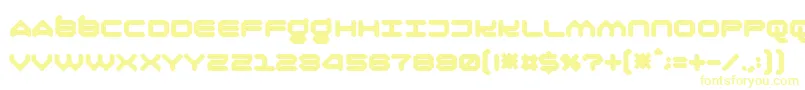 Olirn Font – Yellow Fonts on White Background