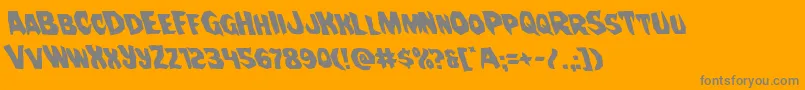 Nightchildeleft Font – Gray Fonts on Orange Background