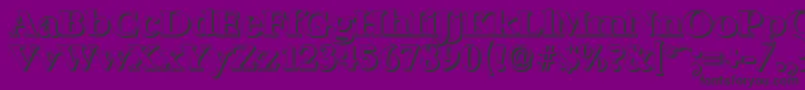 BernsteinshadowXboldRegular Font – Black Fonts on Purple Background