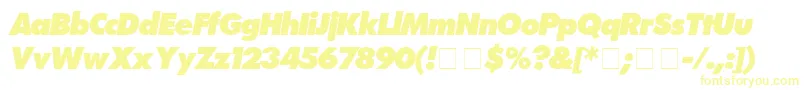 FuturaExtrabolditalic Font – Yellow Fonts