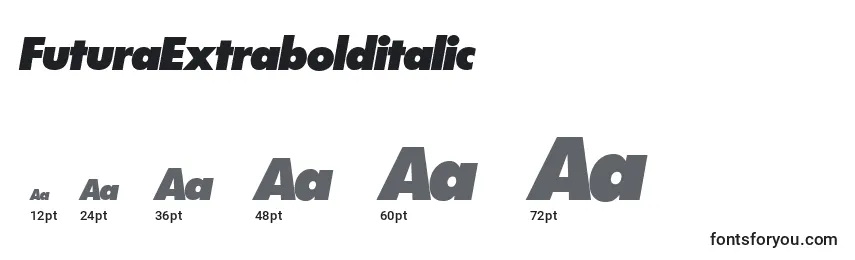 FuturaExtrabolditalic Font Sizes
