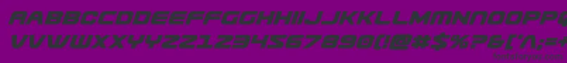 Usuziboldital Font – Black Fonts on Purple Background