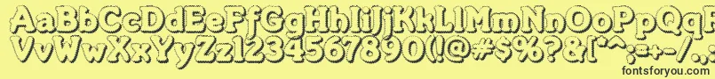 MerkinFoo Font – Black Fonts on Yellow Background