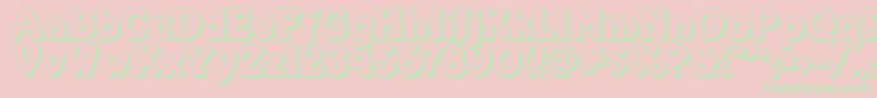 MerkinFoo Font – Green Fonts on Pink Background