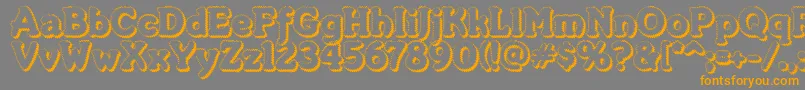MerkinFoo Font – Orange Fonts on Gray Background