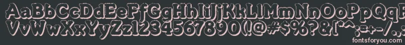 MerkinFoo Font – Pink Fonts on Black Background