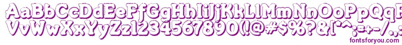 MerkinFoo Font – Purple Fonts on White Background