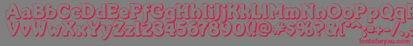 MerkinFoo Font – Red Fonts on Gray Background