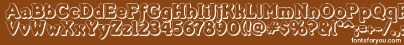 MerkinFoo Font – White Fonts on Brown Background