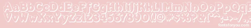 MerkinFoo Font – White Fonts on Pink Background