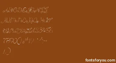 CastleOctopus font – White Fonts On Brown Background
