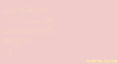 CastleOctopus font – Yellow Fonts On Pink Background