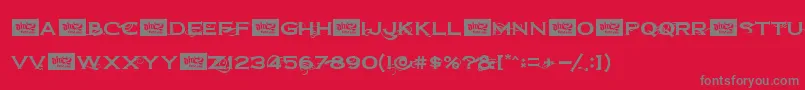Dirt2CopperboltDemo Font – Gray Fonts on Red Background