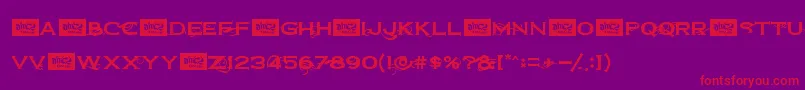 Dirt2CopperboltDemo Font – Red Fonts on Purple Background