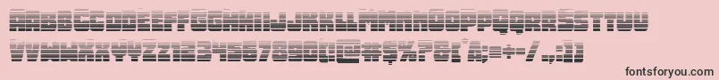 Opusmundigrad-Schriftart – Schwarze Schriften auf rosa Hintergrund