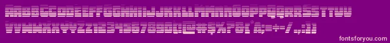 Opusmundigrad Font – Pink Fonts on Purple Background