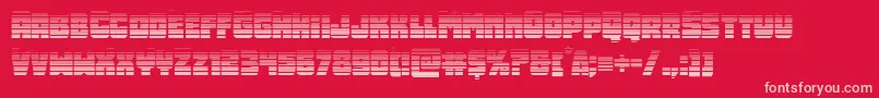 Opusmundigrad Font – Pink Fonts on Red Background