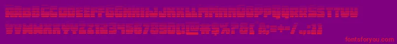 Opusmundigrad Font – Red Fonts on Purple Background