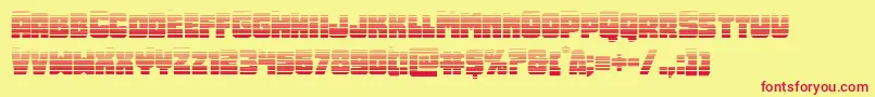 Opusmundigrad Font – Red Fonts on Yellow Background