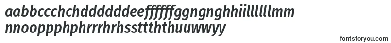 FirasanscondensedMediumitalic Font – Welsh Fonts