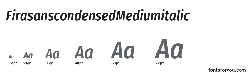FirasanscondensedMediumitalic Font Sizes
