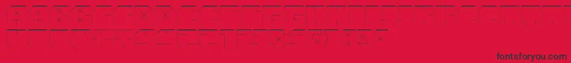 AndreFistShdw Font – Black Fonts on Red Background