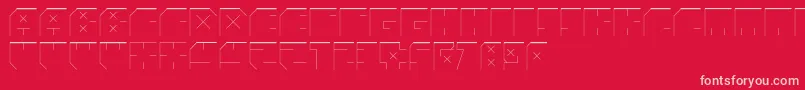 AndreFistShdw Font – Pink Fonts on Red Background