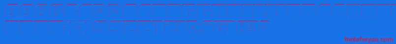 AndreFistShdw Font – Red Fonts on Blue Background