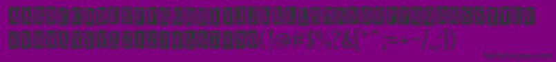 Horseshoeslemonade Font – Black Fonts on Purple Background