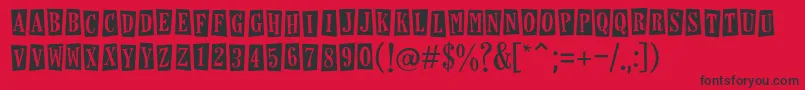 Horseshoeslemonade Font – Black Fonts on Red Background
