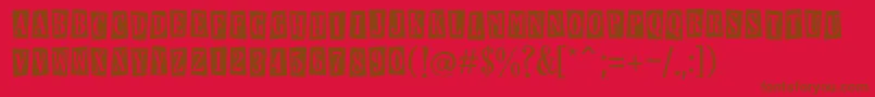 Horseshoeslemonade Font – Brown Fonts on Red Background