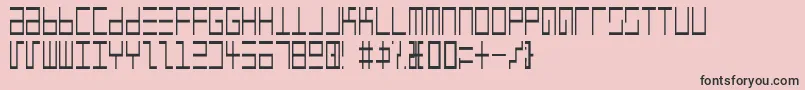 Eppsenlr Font – Black Fonts on Pink Background