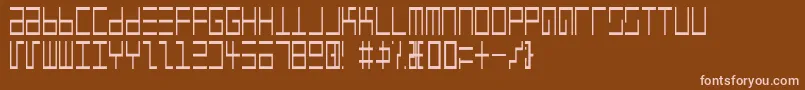Eppsenlr Font – Pink Fonts on Brown Background