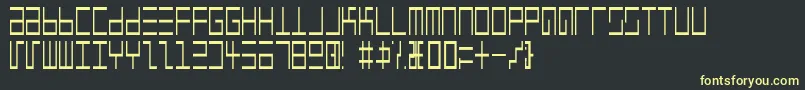 Eppsenlr Font – Yellow Fonts on Black Background
