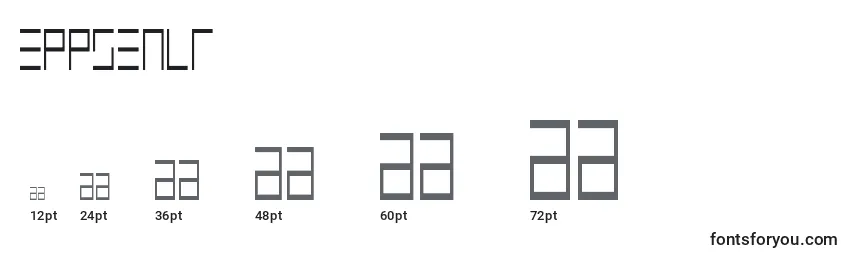 Eppsenlr Font Sizes