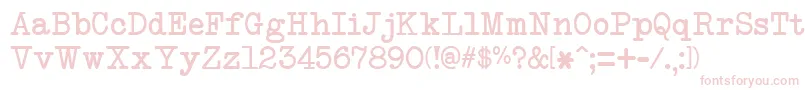 NeobulletinLimitedFreeVersion Font – Pink Fonts on White Background