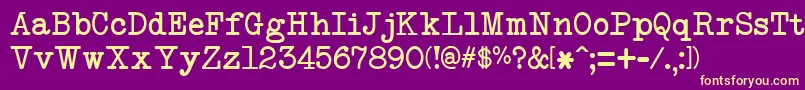 More about NeobulletinLimitedFreeVersion Font NeobulletinLimitedFreeVersion Font – Yellow Fonts on Purple Background
