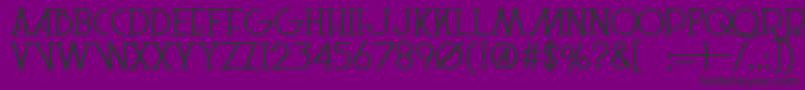 LeSuperSerifSemibold Font – Black Fonts on Purple Background