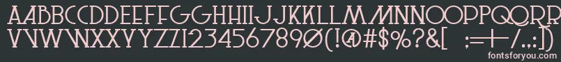 LeSuperSerifSemibold Font – Pink Fonts on Black Background