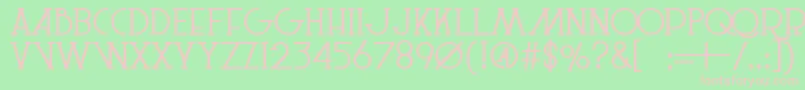 LeSuperSerifSemibold Font – Pink Fonts on Green Background