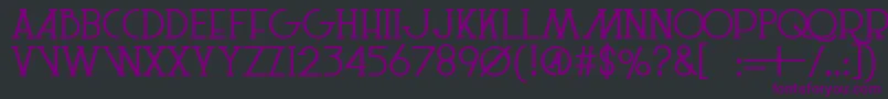 LeSuperSerifSemibold-Schriftart – Violette Schriften auf schwarzem Hintergrund