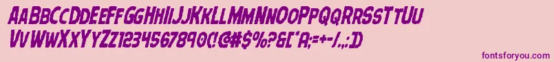 Terrorbabblecondital Font – Purple Fonts on Pink Background