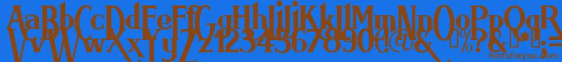 More about Brimarg Font Brimarg Font – Brown Fonts on Blue Background