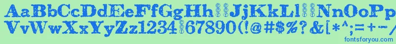 Подробнее о шрифте CarbondaleEval Шрифт CarbondaleEval – синие шрифты на зелёном фоне