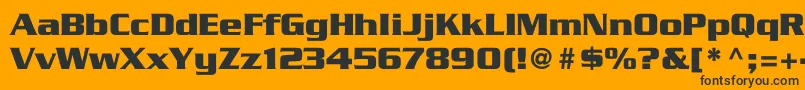 Babylon5 Font – Black Fonts on Orange Background