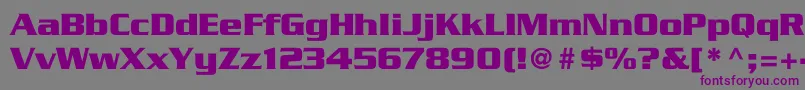 Babylon5 Font – Purple Fonts on Gray Background